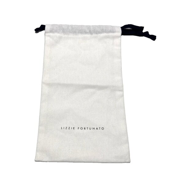 LIZZIE FORTUNATO White Drawstring Dust Bag 
5 in x 9 in - Picture 1 of 5